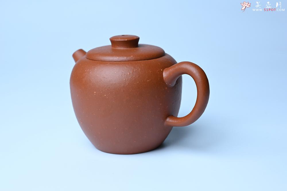 紫砂壶图片：美壶特惠 粗砂红泥巨轮壶 茶人醉爱 - 美壶网
