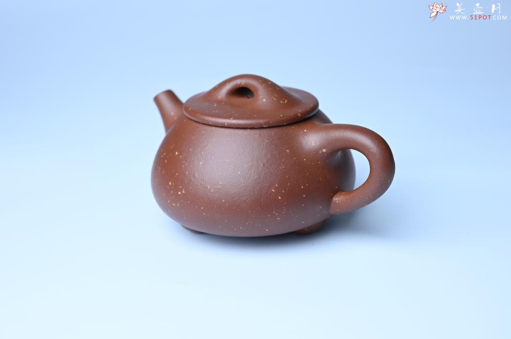紫砂壶图片：美壶特惠 精致特好紫玉金砂满瓢景舟石瓢壶 做工和泥料不输千元作品 - 美壶网