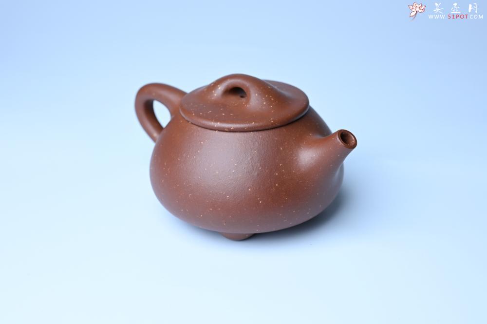 紫砂壶图片：美壶特惠 精致特好紫玉金砂满瓢景舟石瓢壶 做工和泥料不输千元作品 - 美壶网