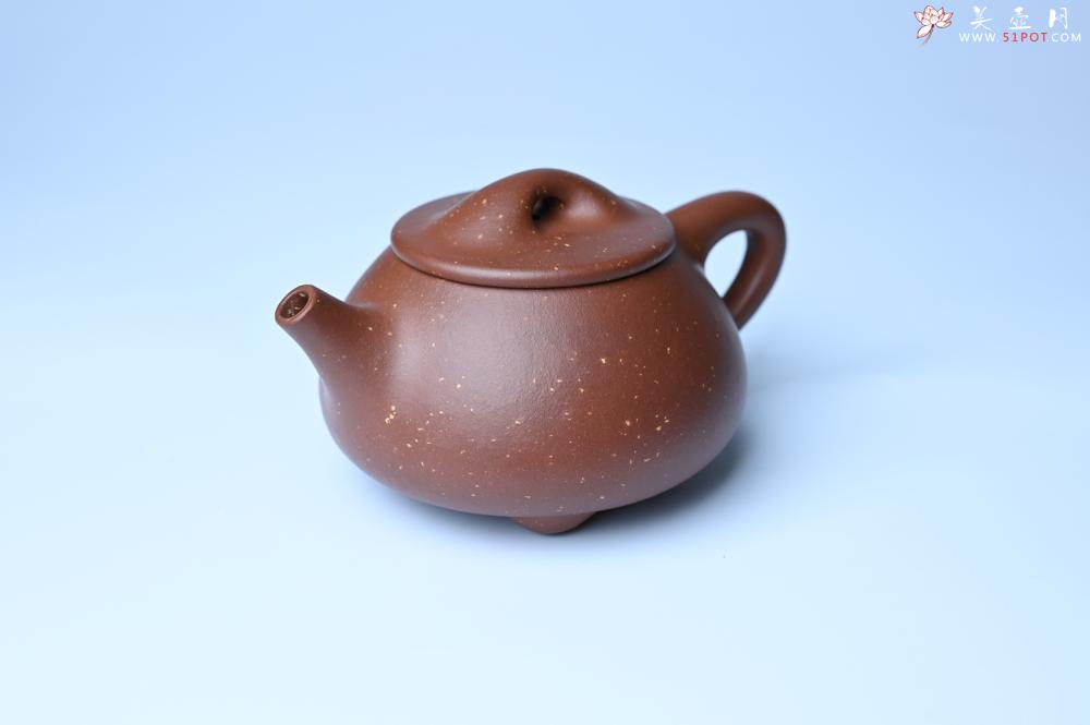 紫砂壶图片：美壶特惠 精致特好紫玉金砂满瓢景舟石瓢壶 做工和泥料不输千元作品 - 美壶网