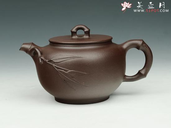 紫砂壶图片：盘竹 - 美壶网