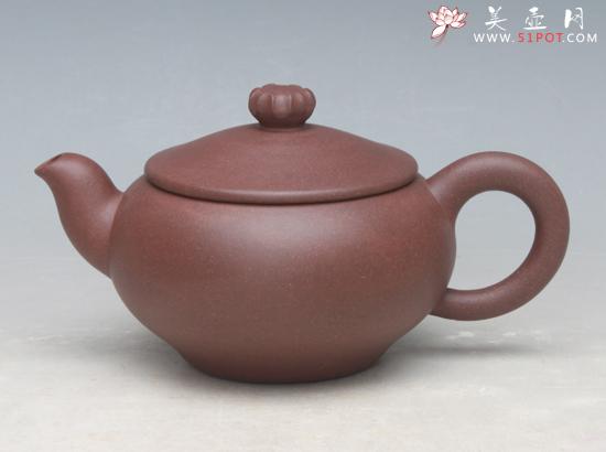 紫砂壶图片：花蕾 紫泥 - 美壶网