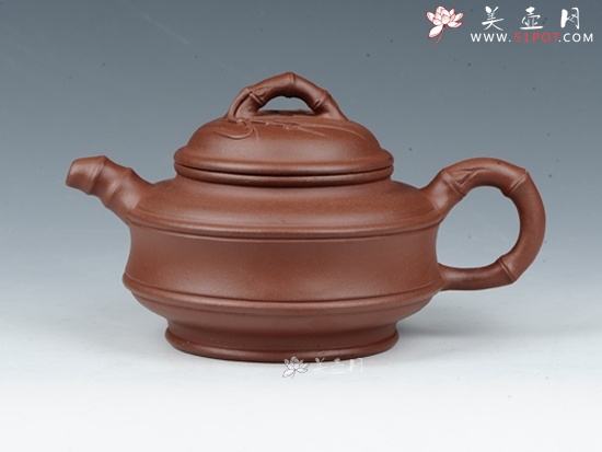 紫砂壶图片：双线竹鼓 - 美壶网