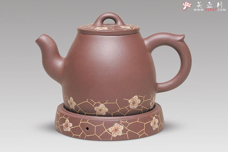 紫砂壶图片:君贤梅花 - 美壶网