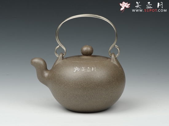 紫砂壶图片：圆珠提梁 - 美壶网