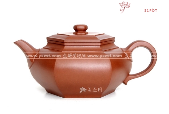 紫砂壶图片：大彬六方<周寅福> - 美壶网