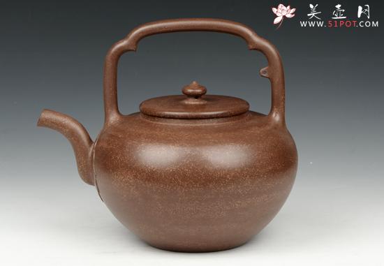 紫砂壶图片：吴经提梁 - 美壶网