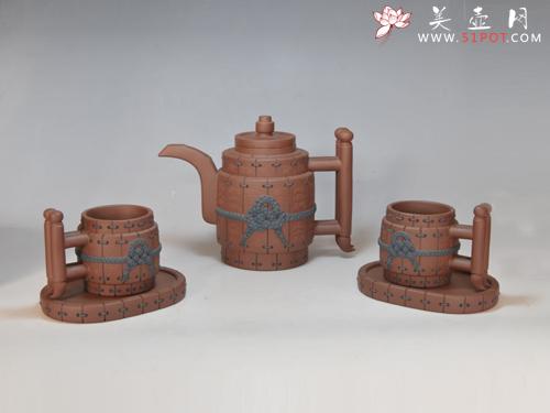 紫砂壶图片:战国竹简―孙子兵法(军争篇) 5... - 美壶网