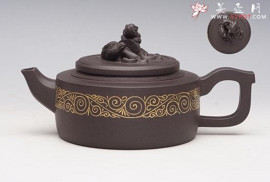 紫砂壶图片:螭龙楚韵 - 美壶网