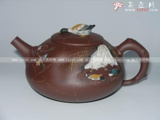 紫砂壶图片:山之春色 - 美壶网