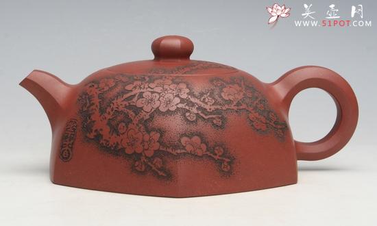 紫砂壶图片:六方半月 - 美壶网