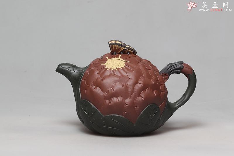 紫砂壶图片：牡丹壶 - 美壶网