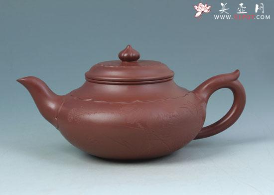 紫砂壶图片:荷意浓浓 - 美壶网