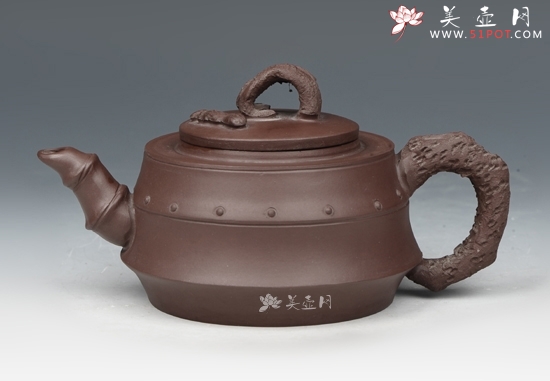 紫砂壶图片：竹趣 - 美壶网