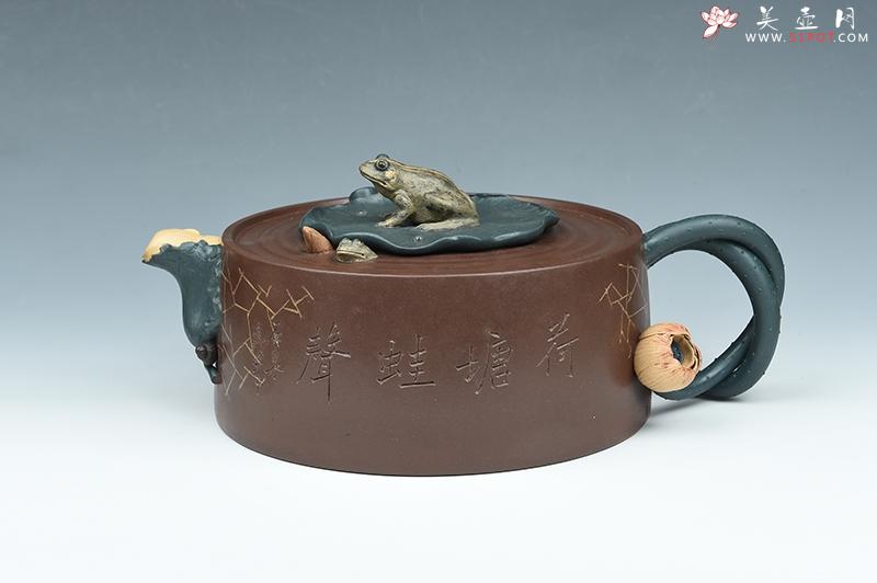 紫砂壶图片:荷塘蛙声 - 美壶网