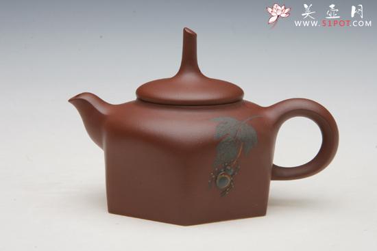 紫砂壶图片:知足350CC(全手工) - 美壶网
