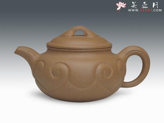 紫砂壶图片：仿古如意（段泥） - 美壶网
