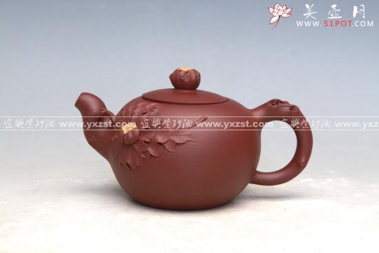 紫砂壶图片：牡丹 - 美壶网