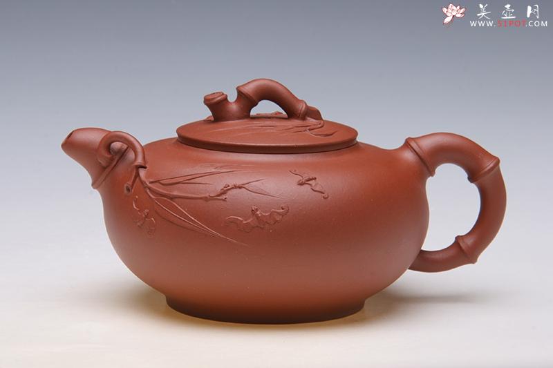 紫砂壶图片:竹福 - 美壶网