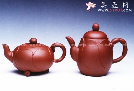 紫砂壶图片:荷花对壶 - 美壶网