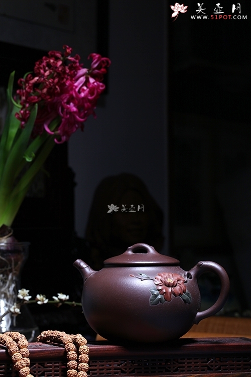 紫砂壶图片：富贵牡丹 - 美壶网