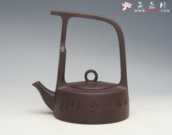 紫砂壶图片：鹧鸪提梁 - 美壶网