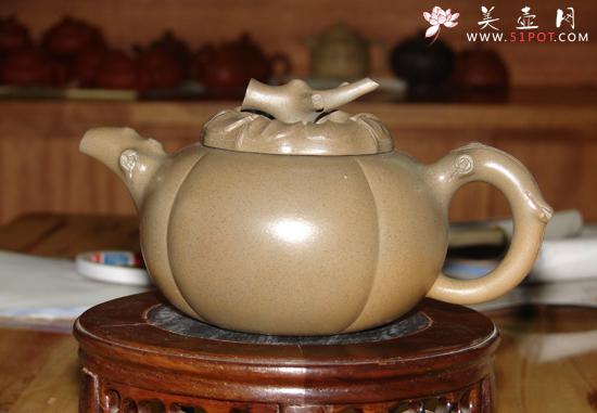 紫砂壶图片:桃叶壶 - 美壶网