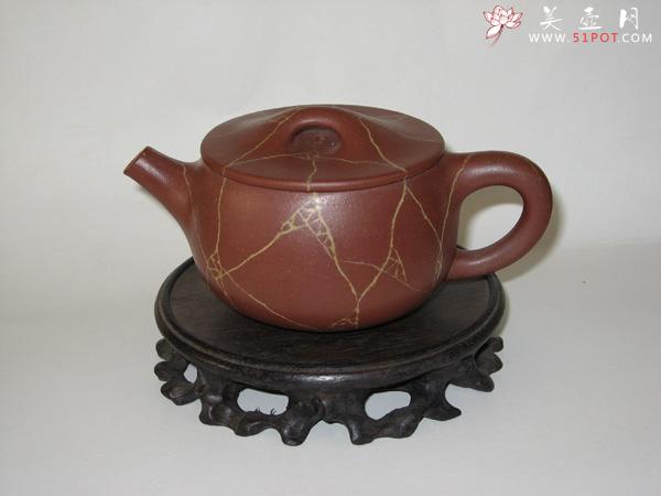 紫砂壶图片:冰纹石瓢 - 美壶网