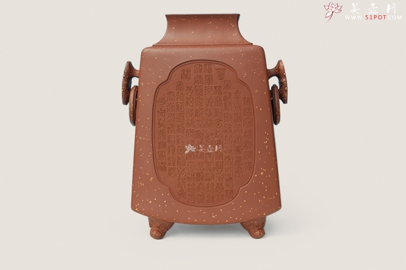 紫砂壶图片：双百福寿瓶 - 美壶网
