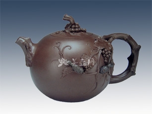 紫砂壶工艺艺术师汪寅仙作品丰衣足食泥料美壶网