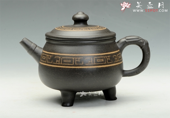 紫砂壶图片：青铜鼎 - 美壶网