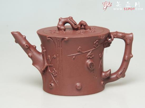 紫砂壶图片:圆梅   340cc - 美壶网