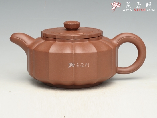 紫砂壶图片：宝菱  容量：350cc - 美壶网