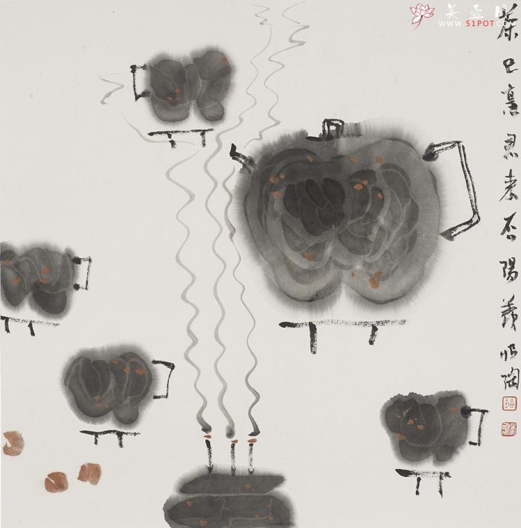 紫砂壶图片:茶已烹 君来 - 美壶网