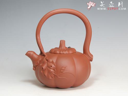 紫砂壶图片：南瓜提梁 - 美壶网