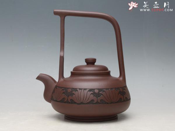 紫砂壶图片：仰雨提梁 - 美壶网