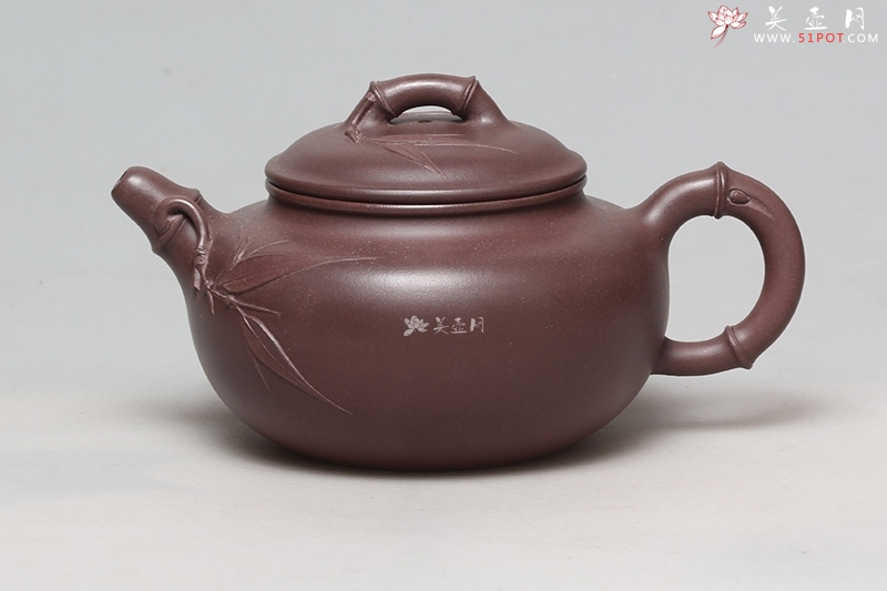 紫砂壶工艺艺术师王育春作品竹福壶泥料美壶网