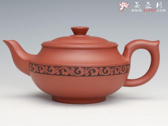 紫砂壶图片:富贵线韵 - 美壶网