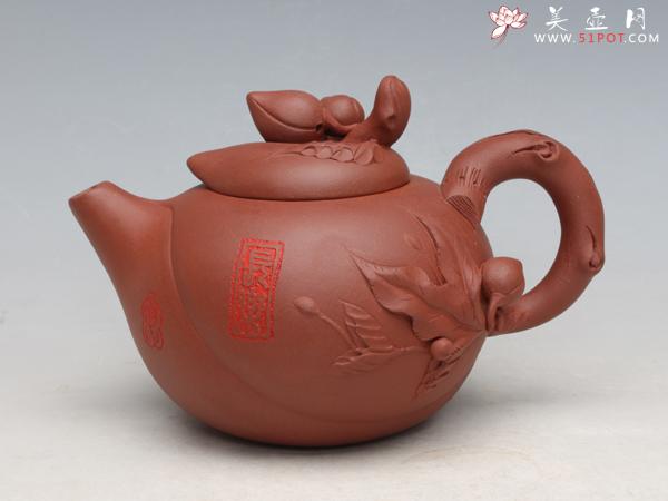 紫砂壶图片:寿桃 - 美壶网