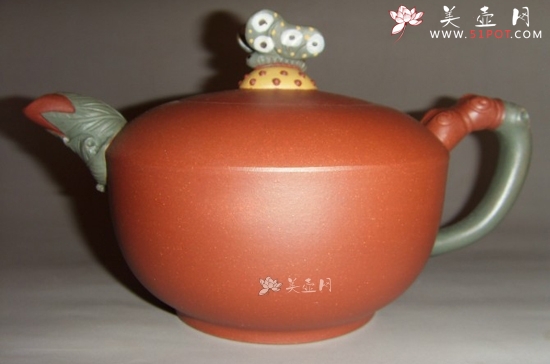紫砂壶图片：彩蝶壶 - 美壶网