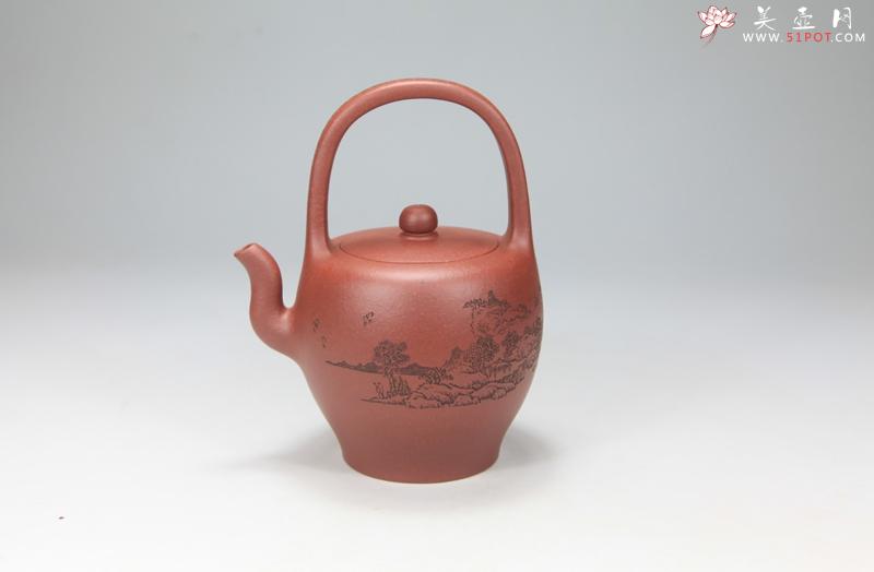 紫砂壶图片:纳福吉祥提梁壶 - 美壶网