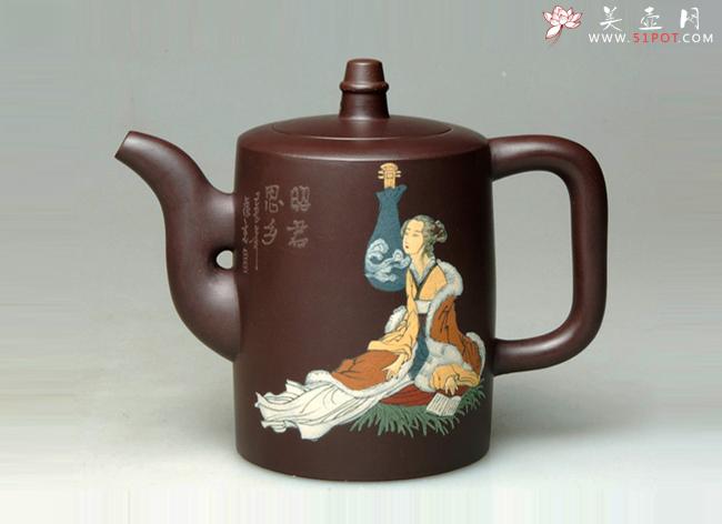紫砂壶图片：四大美女（昭君） 200CC - 美壶网