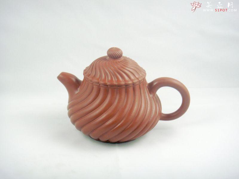 紫砂壶图片:风转葵(朱泥)280CC - 美壶网