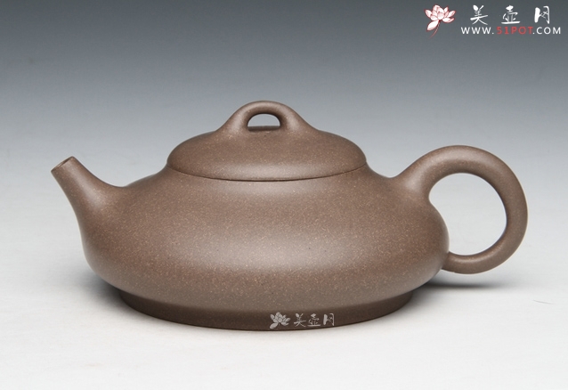 紫砂壶图片：阔底石瓢 - 美壶网