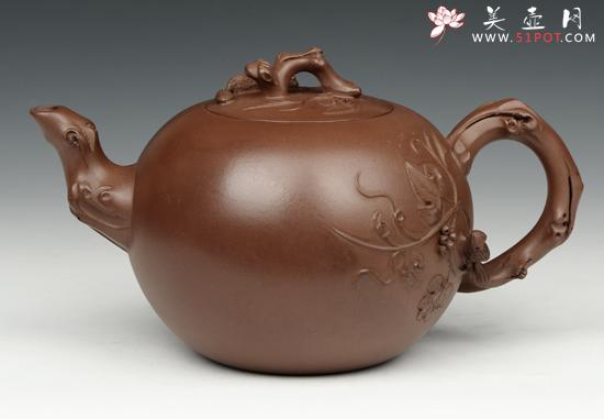 紫砂壶图片：松鼠葡萄 - 美壶网