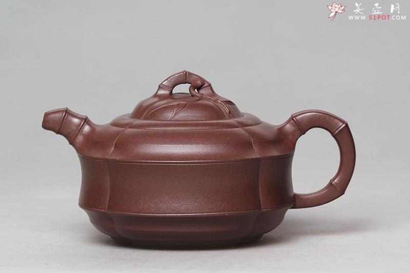 紫砂壶图片:抽角竹鼓 - 美壶网