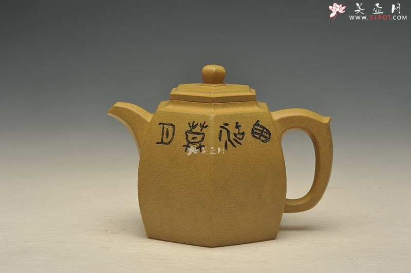 紫砂壶图片：六方厚朴 - 美壶网