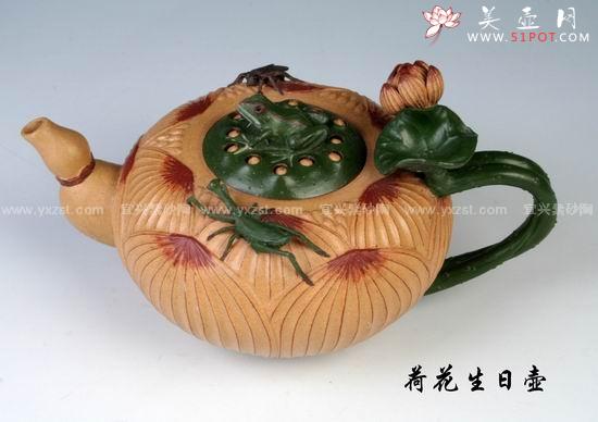 紫砂壶图片：荷花生日壶 - 美壶网