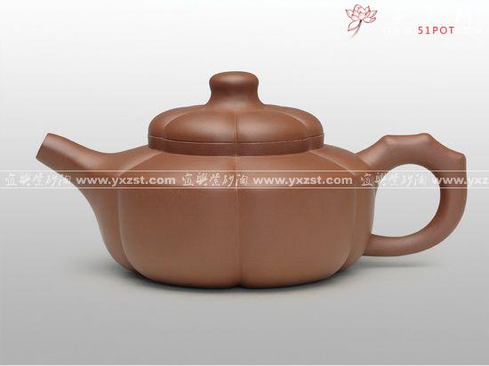 紫砂壶图片：梅花周盘壶 拷贝 - 美壶网