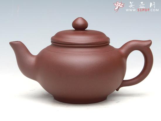 紫砂壶图片:笑樱(紫泥)400ML - 美壶网